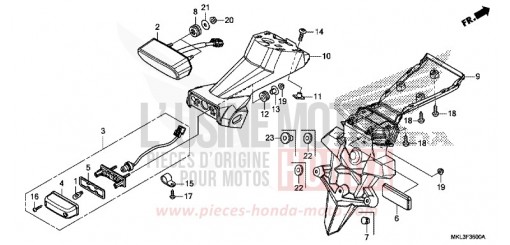 FEU ARRIERE NC750XAL de 2020